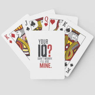 Mind Over Noise – Slimme IQ Sarcastische Typografi Pokerkaarten