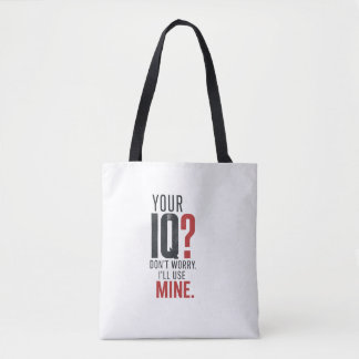 Mind Over Noise – Slimme IQ Sarcastische Typografi Tote Bag