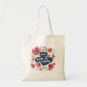 "Mind Positive Vibes" "Goede dingen komen eraan" Tote Bag (Voorkant)
