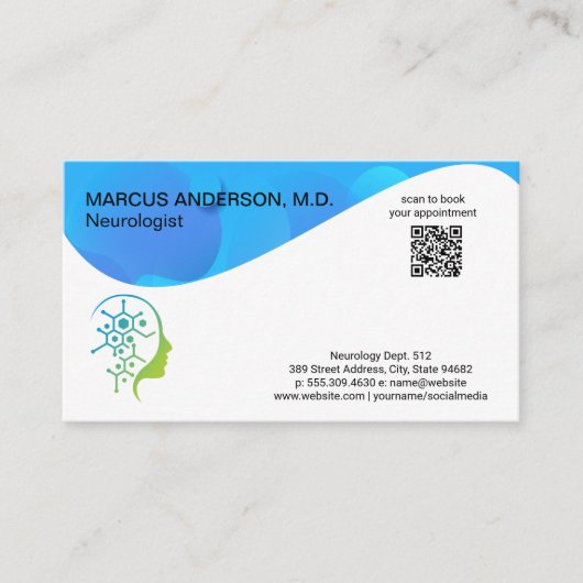 Mind Psychology Logo | Gezondheidswetenschap Visitekaartje (Voorkant)