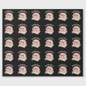 Mind Reader Funny Brain Pun Dark BG Cadeaupapier (Vlak)