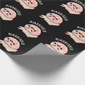 Mind Reader Funny Brain Pun Dark BG Cadeaupapier (Hoek)