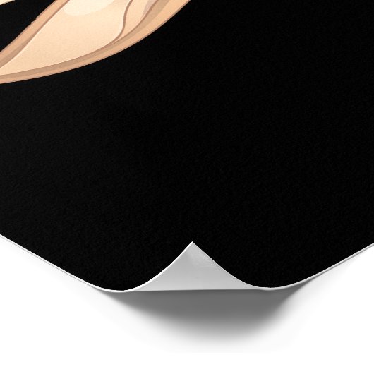 Mind Reader Funny Brain Pun Dark BG Poster (Hoek)