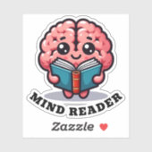 Mind Reader Grappige Pun Sticker (Vel)