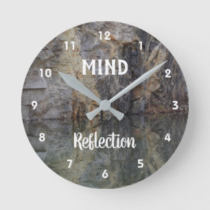 Mind Reflection Rock Wall Inspirerend  Ronde Klok