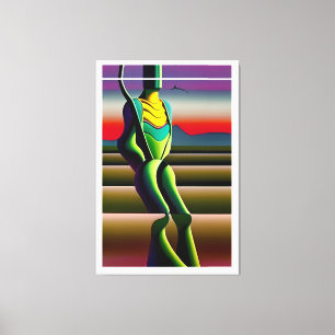 Mind Rickets - Ken Gage Surrealistische Kunst Canvas Afdruk