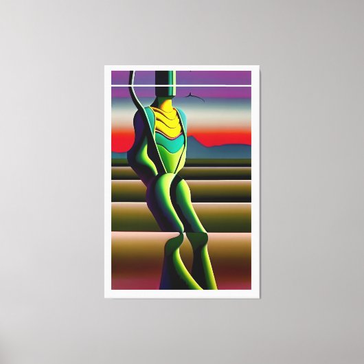 Mind Rickets - Ken Gage Surrealistische Kunst Canvas Afdruk (Voorkant)