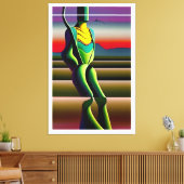 Mind Rickets - Ken Gage Surrealistische Kunst Canvas Afdruk (Insitu (Woonkamer))