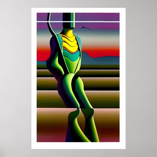 Mind Rickets - Ken Gage Surrealistische Kunst Poster (Voorkant)