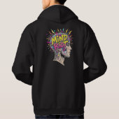 Mind Riot Hoodie - Abstracte Chaos, Creatieve Ener (Achterkant)