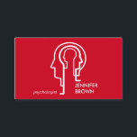 Mind Science Human Head Red Psychology Visitekaartje<br><div class="desc">Mind Science Human Head Red Psychology</div>