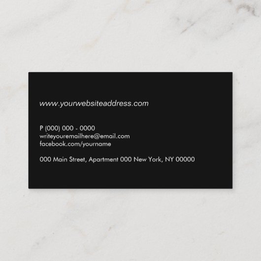 Mind Science Human Head Visitekaartje (Achterkant)