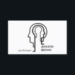 Mind Science Human Head Visitekaartje<br><div class="desc">Psycholoog Mind Science Human Head</div>