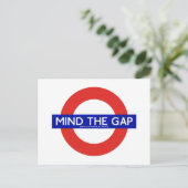 Mind The Gap (In Pay, In Power, In Trust) Postcard Feestdagenkaart (Staand voorkant)