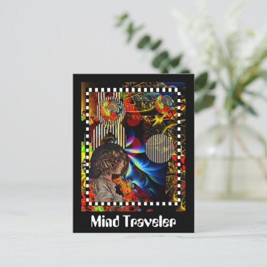 Mind Traveler Briefkaart (Staand voorkant)