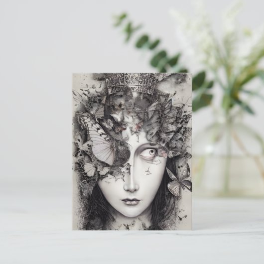 Mind vol Butterflies Briefkaart (Staand voorkant)