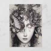 Mind vol Butterflies Briefkaart (Voorkant)