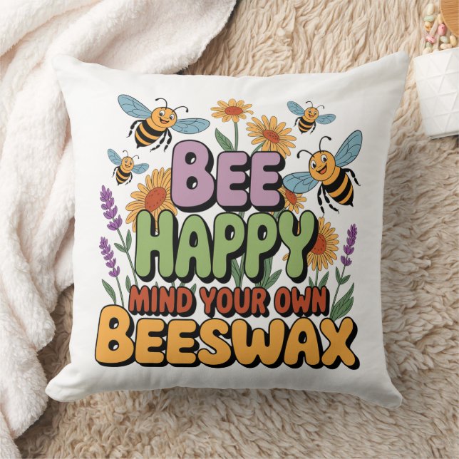 Mind Your Own Beeswax Kussen (Deken)
