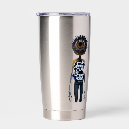 Mind your own life geïsoleerde drinkbeker (Rechts)