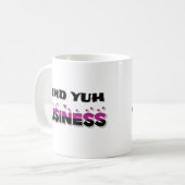 Mind Yuh Business Koffiemok (Voorkant links)