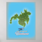 Mindanao-kaart Poster (Voorkant)
