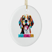 Mindbeagleing Beagle Dog Keramisch Ornament (Rechts)