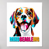 Mindbeagleing Beagle Dog Poster (Voorkant)