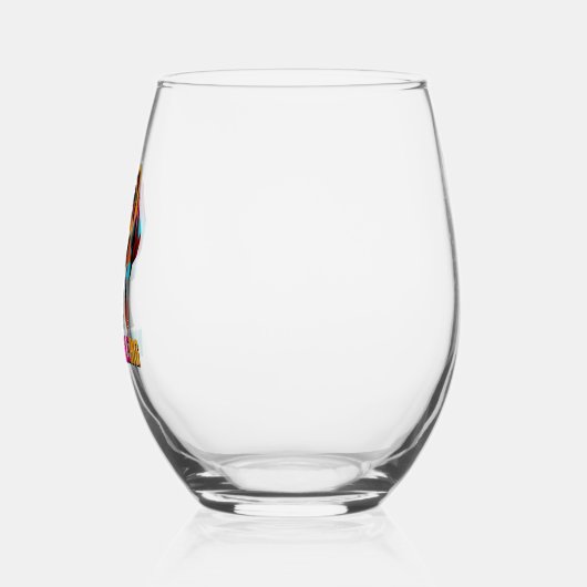 Mindbeagleing Beagle Dog Wijnglas Zonder Voet (Links)