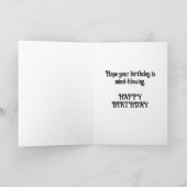 Mindblaasende Birthday Exploding Skull Kaart (Binnen)