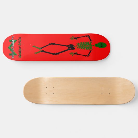 Mindcleaner Skelleton Persoonlijk Skateboard (Horizontaal)