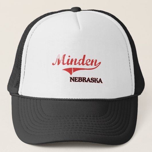 Minden Nebraska City Classic Trucker Pet (Voorkant)