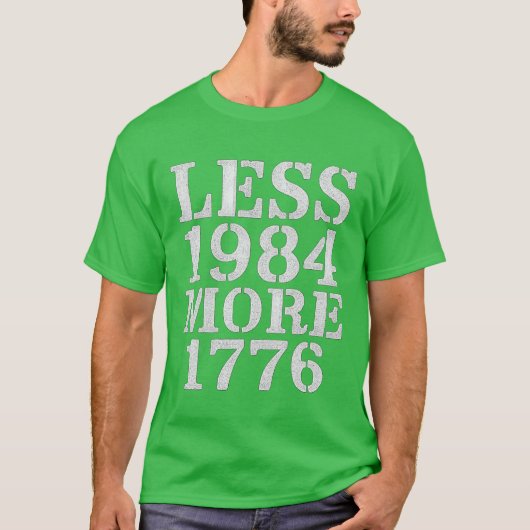 MINDER 1984 MEER 1776 T-SHIRT (Voorkant)