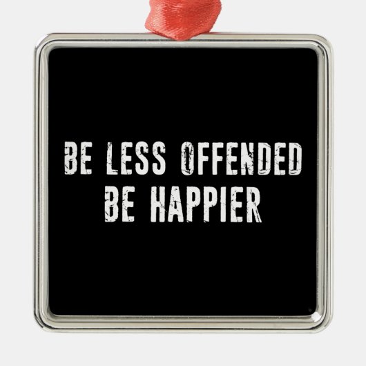 Minder aangeboden zijn gelukkiger metalen ornament (Voorkant)