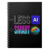 MINDER AI MEER SLIMME HERSENEN! NOTITIEBOEK (Voorkant)