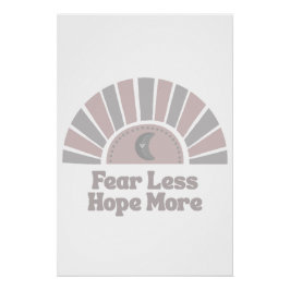 Minder Angst Meer Hoop Boho Inspirerend Perfect Poster