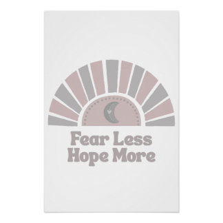 Minder Angst Meer Hoop Boho Inspirerend Perfect Poster