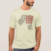 Minder angst - Meer liefde T-shirt (Voorkant)