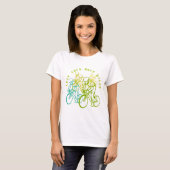 Minder auto's meer fietsen t-shirt (Voorkant volledig)