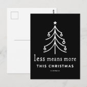 Minder betekent meer deze kerst briefkaart (Voorkant / Achterkant)