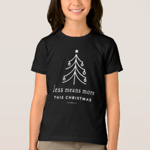 Minder betekent meer deze kerst Tri-Blend shirt