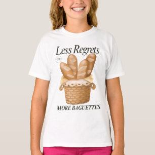 Minder betreurt meer stokbrood Grappig Frans brood T-shirt