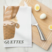 Minder betreurt meer stokbrood Grappig Frans brood Theedoek (Quarter Fold)