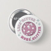 Minder bitter Meer glitter Schattigee retro Ronde Button 5,7 Cm (Voorkant /achterkant)
