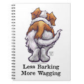 Minder blaffen, meer kwispelen notitieboek (Voorkant)
