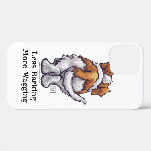 Minder blaffen, meer kwispelende Hoesje-mate iPhon Case-Mate iPhone Case (Achterkant (horizontaal))