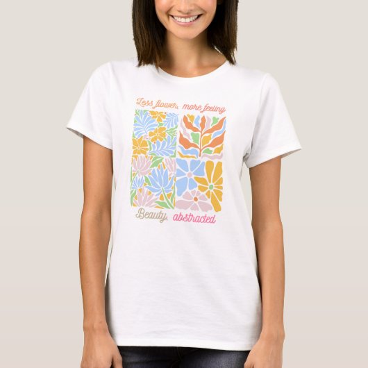 Minder bloemen, meer gevoel t-shirt (Voorkant)