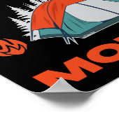 MINDER COMFORM MEER LEVENSMATIGE kampeerreis Poster (Hoek)