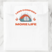 MINDER COMFORM MEER LEVENSMATIGE kampeerreis Vierkante Sticker (Tas)