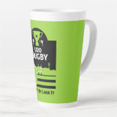 Minder dan 20 jaar Junior Rugby speelt T-Shirt Latte Mok (Rechterhoek)