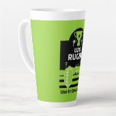 Minder dan 20 jaar Junior Rugby speelt T-Shirt Latte Mok (Linkerhoek)